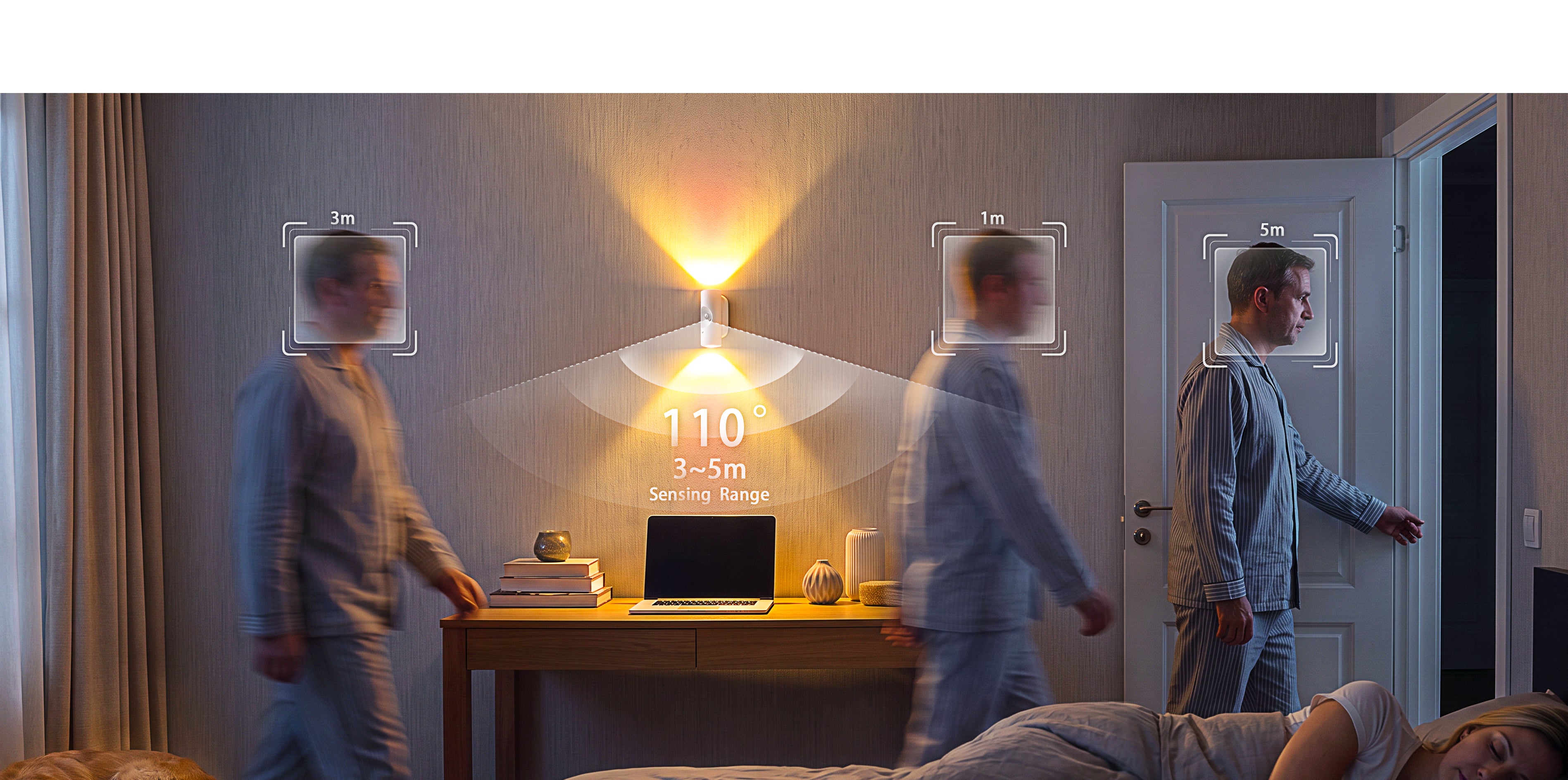 Light follows movement
