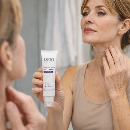 Roller Massage Neck Cream 🧴 Collagen & Hyaluronic Acid | Firms Neck, Reduces Wrinkles & Double Chin