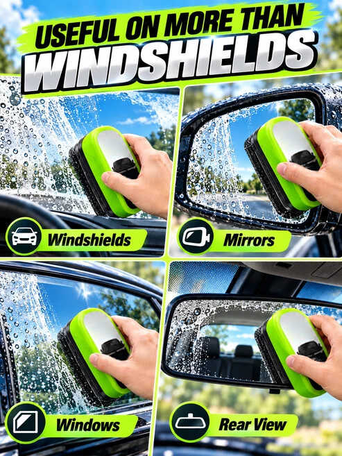🚗 Car Care Deal – Windshield Glass Cleaning Pad ✨ Oil-Film Removing Brush for Clearer, Rain-Resistant Auto Glass 💧