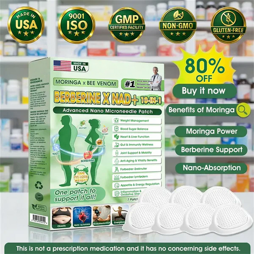 🧑‍⚕️🩺 Moringa · Berberine × NAD+ 𝟏𝟎-𝐢𝐧-𝟏 𝐀𝐝𝐯𝐚𝐧𝐜𝐞𝐝 𝐍𝐚𝐧𝐨 𝐌𝐢𝐜𝐫𝐨𝐧𝐞𝐞𝐝𝐥𝐞 𝐏𝐚𝐭𝐜𝐡 — 𝐎𝐧𝐜𝐞 𝐃𝐚𝐢𝐥𝐲, 𝐕𝐢𝐬𝐢𝐛𝐥𝐞 𝐑𝐞𝐬𝐮𝐥𝐭𝐬 𝐢𝐧 𝟕 𝐃𝐚𝐲𝐬✨