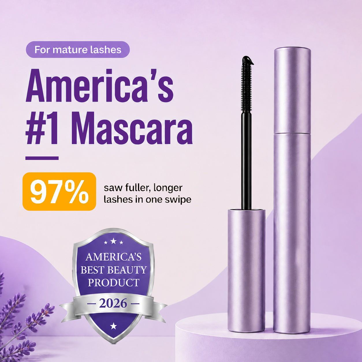 eknest Mascara - For Mature Lashes