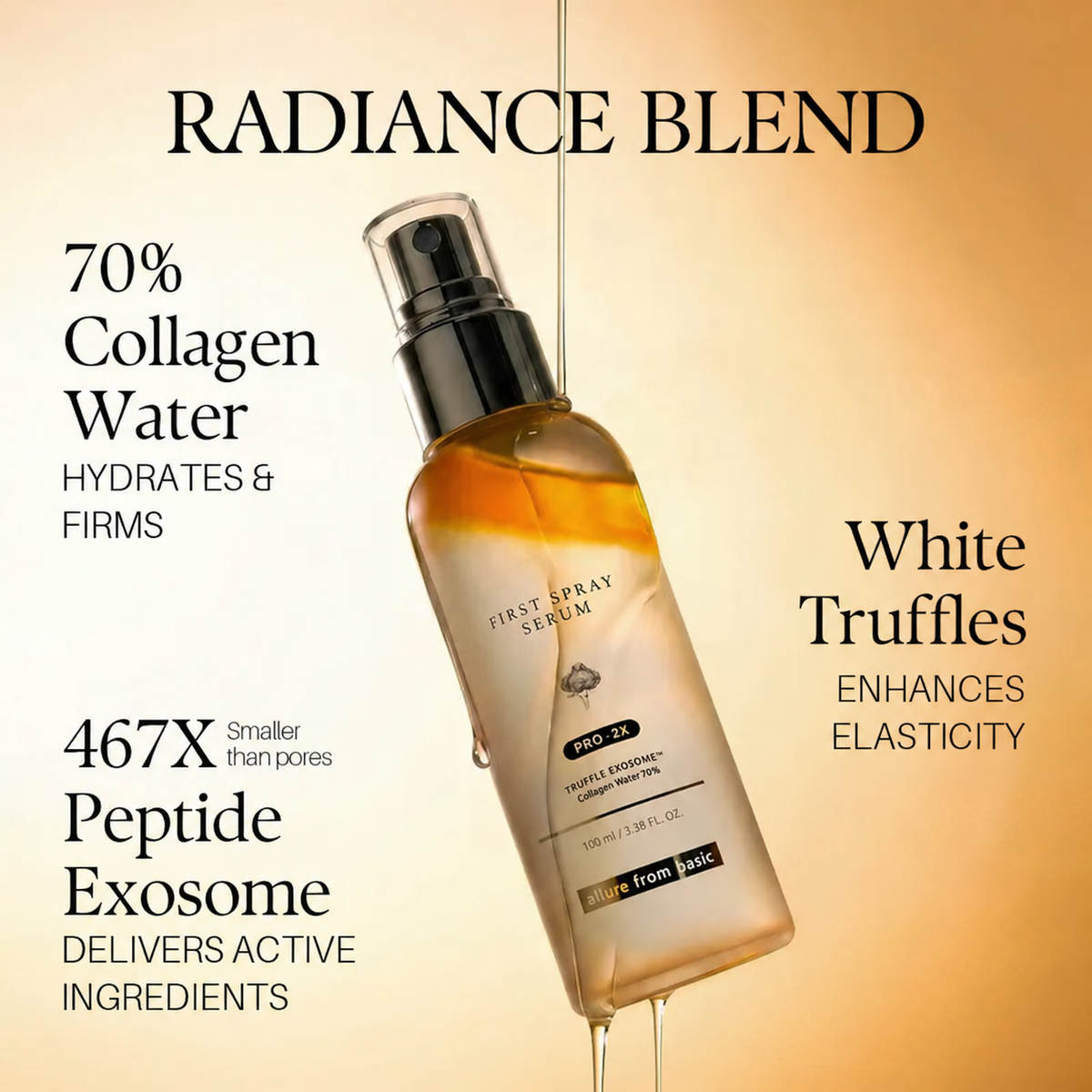 🎀White Truffle First Spray Serum PRO 2X – Radiant Glow in a Spritz