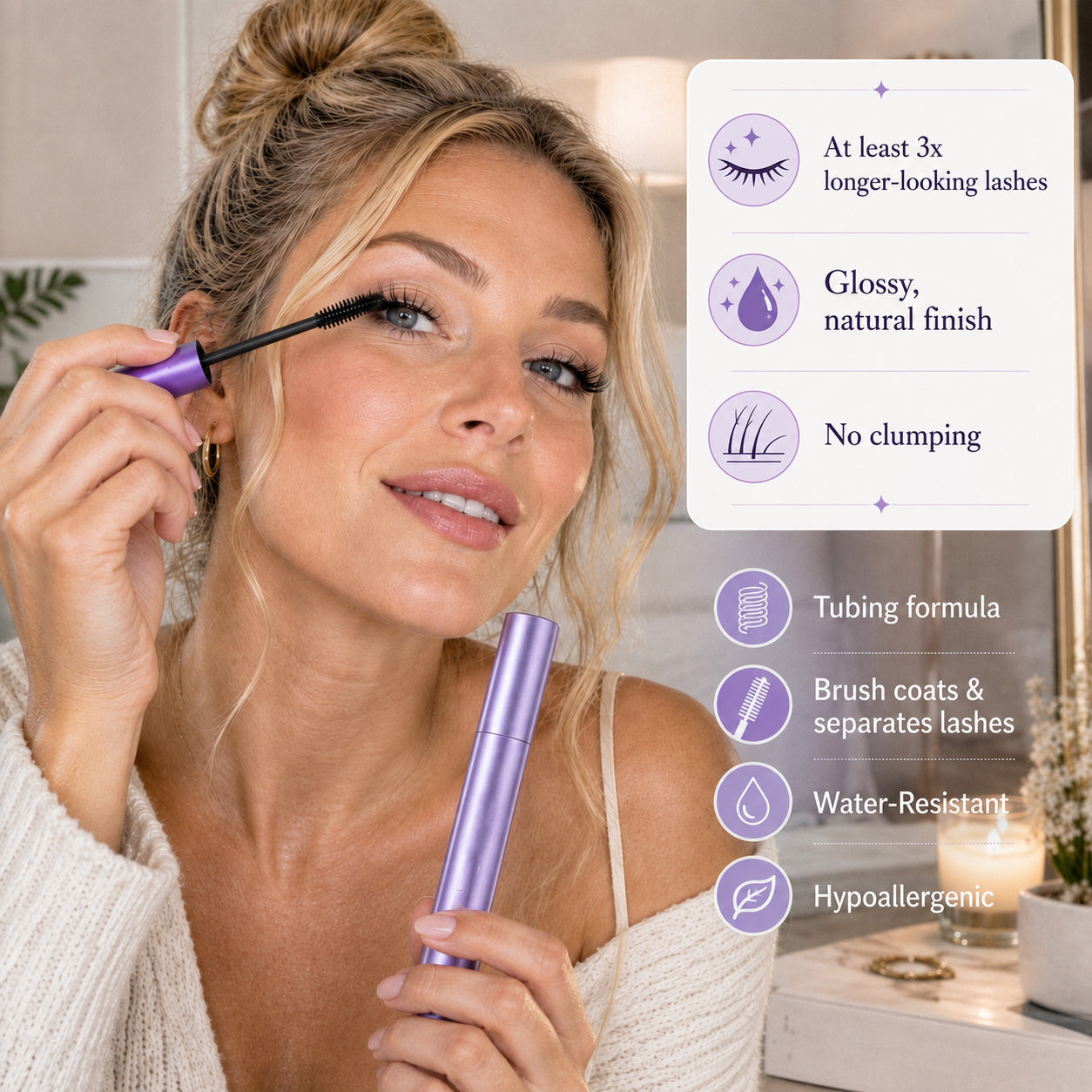 eknest Mascara - For Mature Lashes