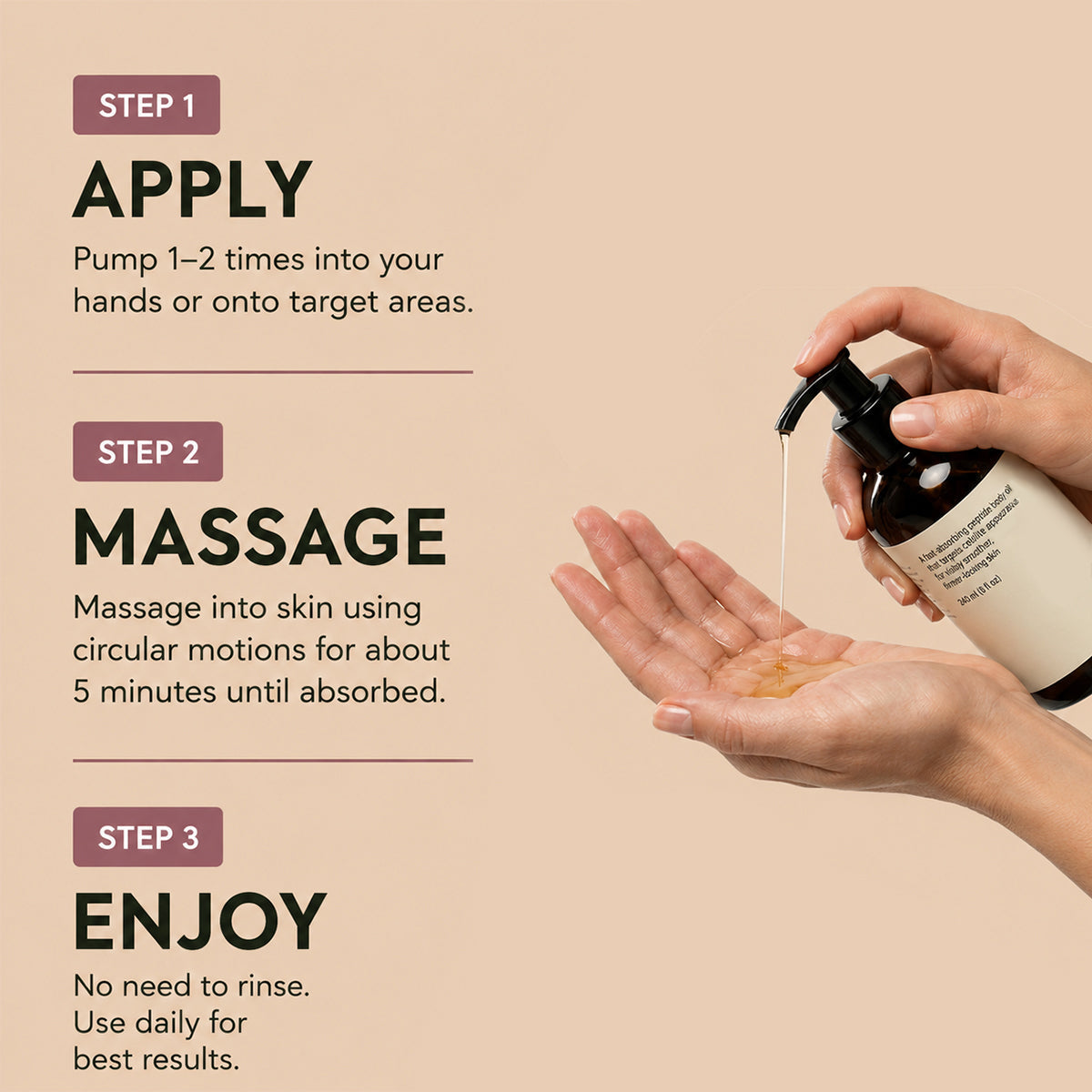 eknest™  Peptide Body Oil