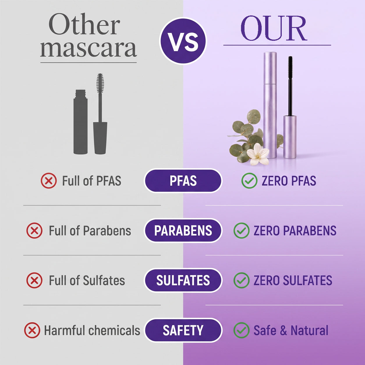 eknest Mascara - For Mature Lashes
