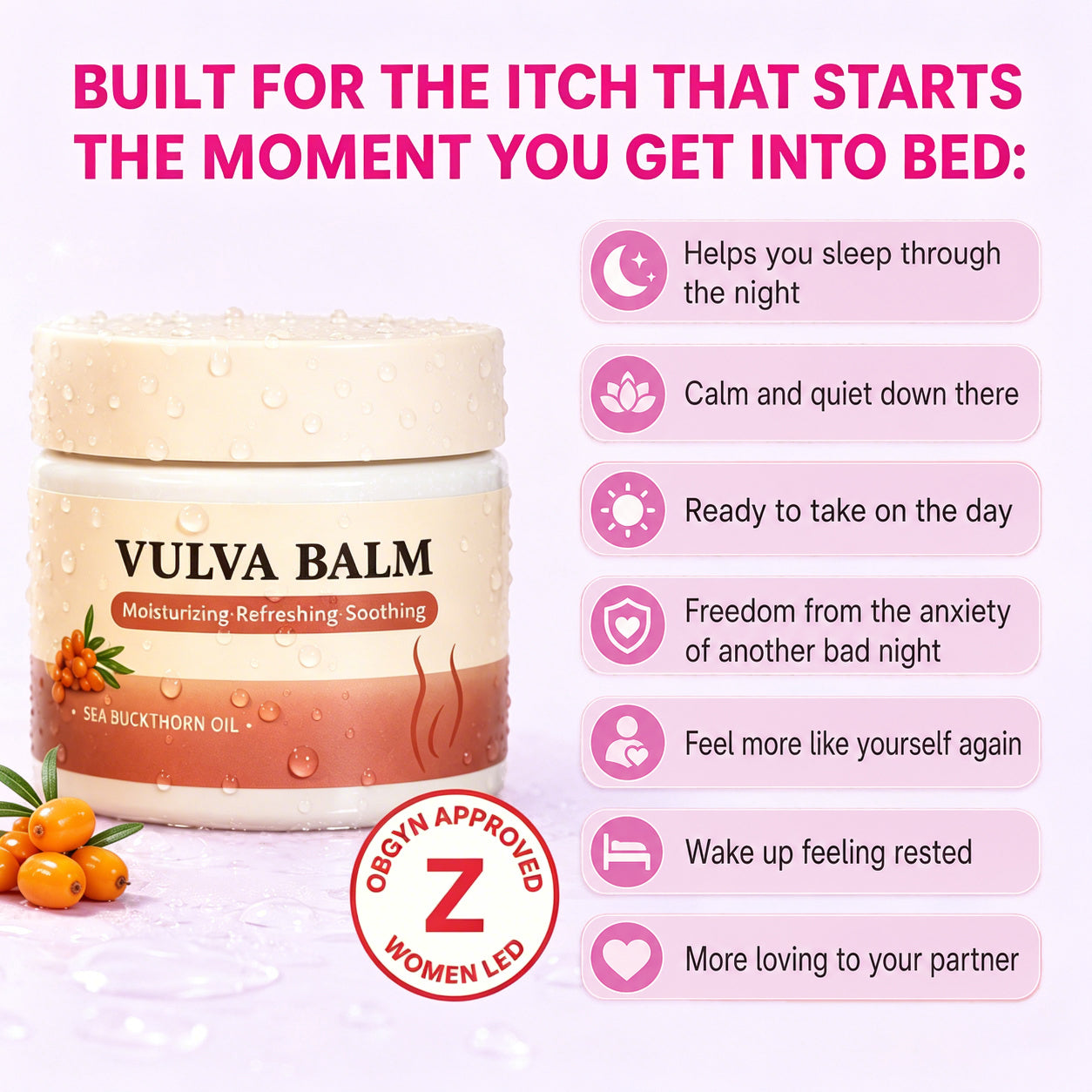 eknest Relief Balm — Night-Time Care for Itching, Burning & Dryness