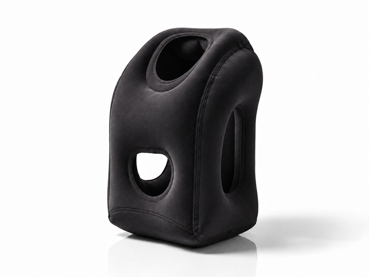 ✈️ LIMITED-TIME 50% OFF! 💨 Inflatable Travel Pillow | 360° Support – Soft Flocking, Quick Inflate, Compact