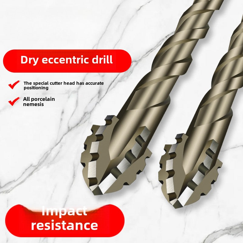 High-Strength Eccentric Twist Drill Bit