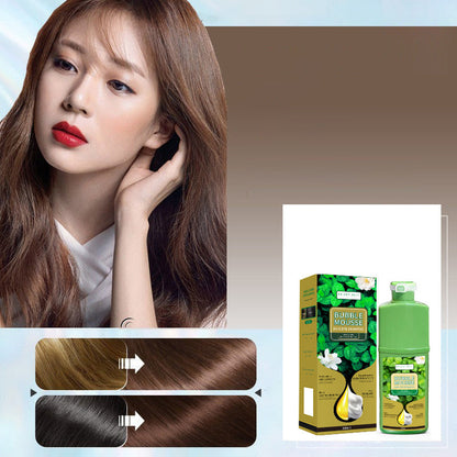 💞Black Friday Sale 50% OFF!!💇‍♀️💈Long-Lasting Plant-Based Bubble Mousse Hair Dye Shampoo, Gentle At-Home Gray Hair Coverage🛡️👍