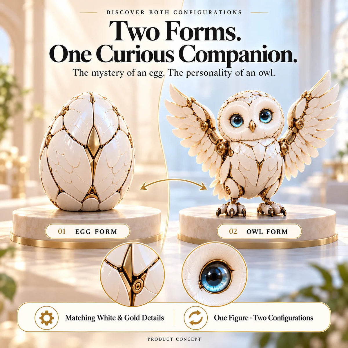 🦉 2-in-1 Transforming Mechanical Owl Egg – A Mystery Egg, a Remarkable Owl Reveal 🎁