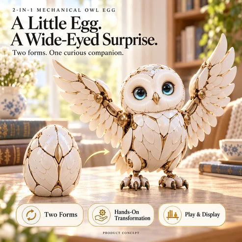 🦄 2-in-1 Transforming Mechanical Unicorn Egg – Winged Fantasy Figure!!!🔥