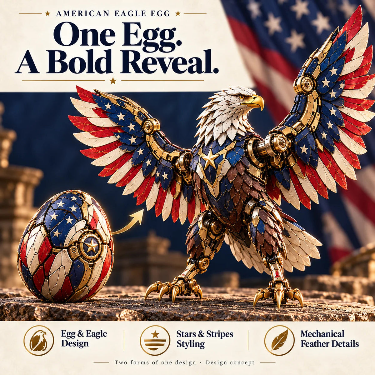 🦄 2-in-1 Transforming Mechanical Unicorn Egg – Winged Fantasy Figure!!!🔥
